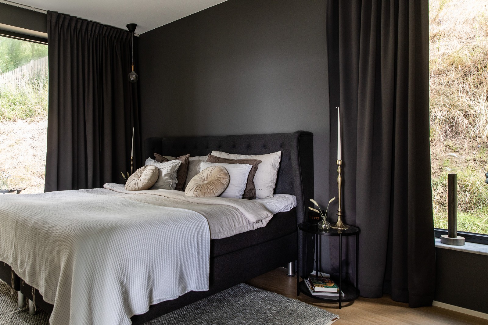 chambre mur noir décoration design chambre mur noir décoration design