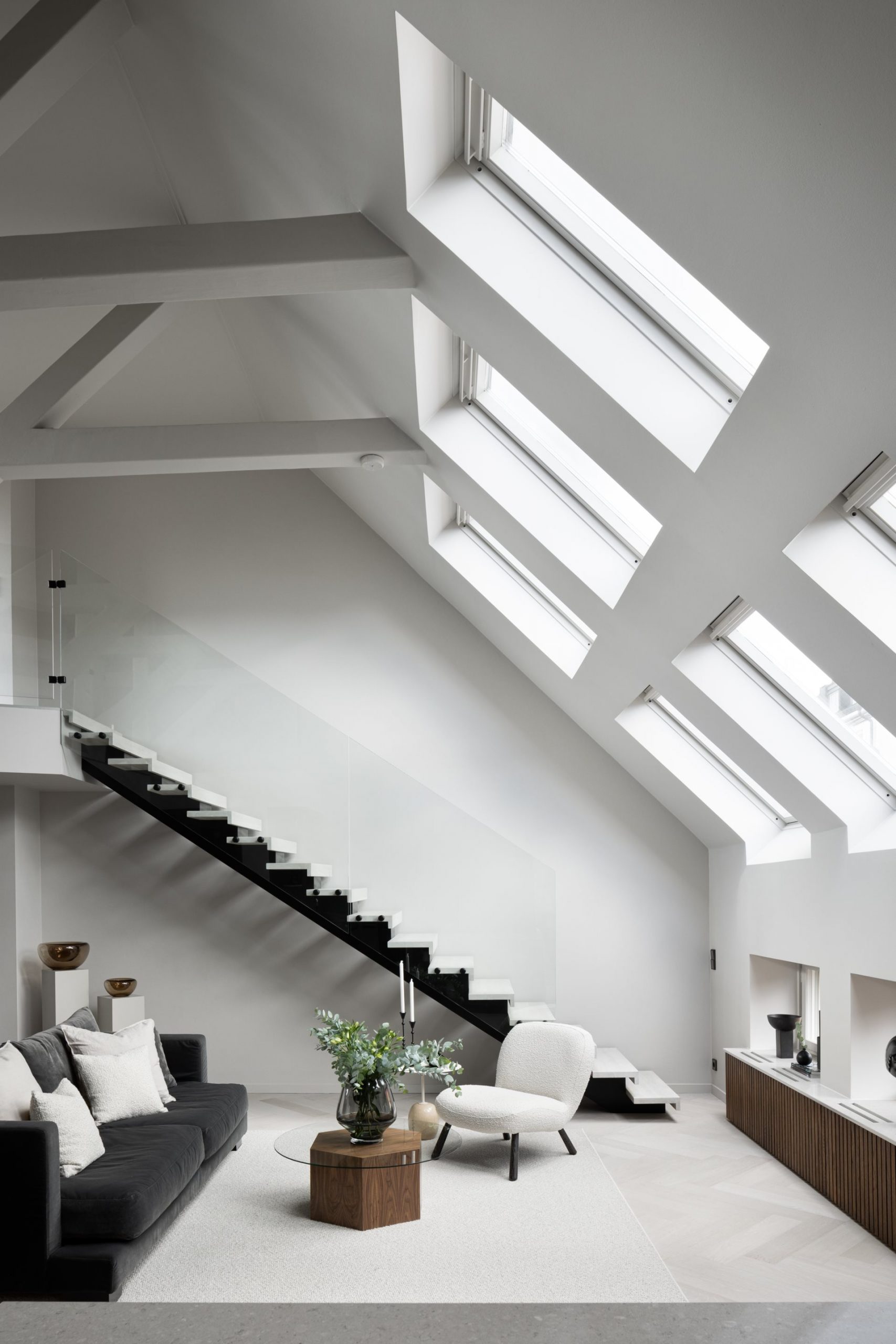 salon duplex décoration design
