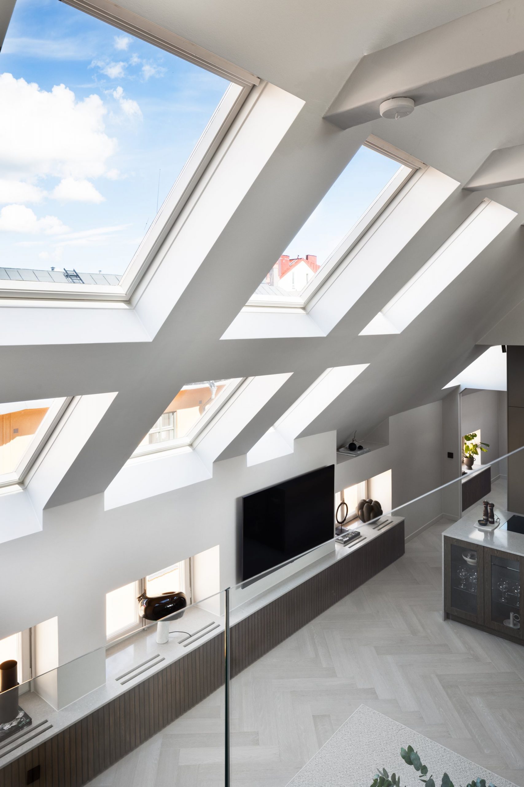 fenêtres de toit dans appartement
