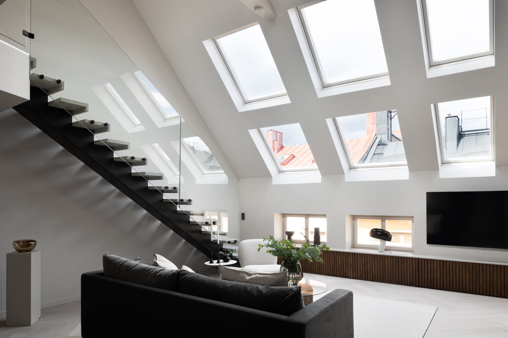 salon duplex décoration design