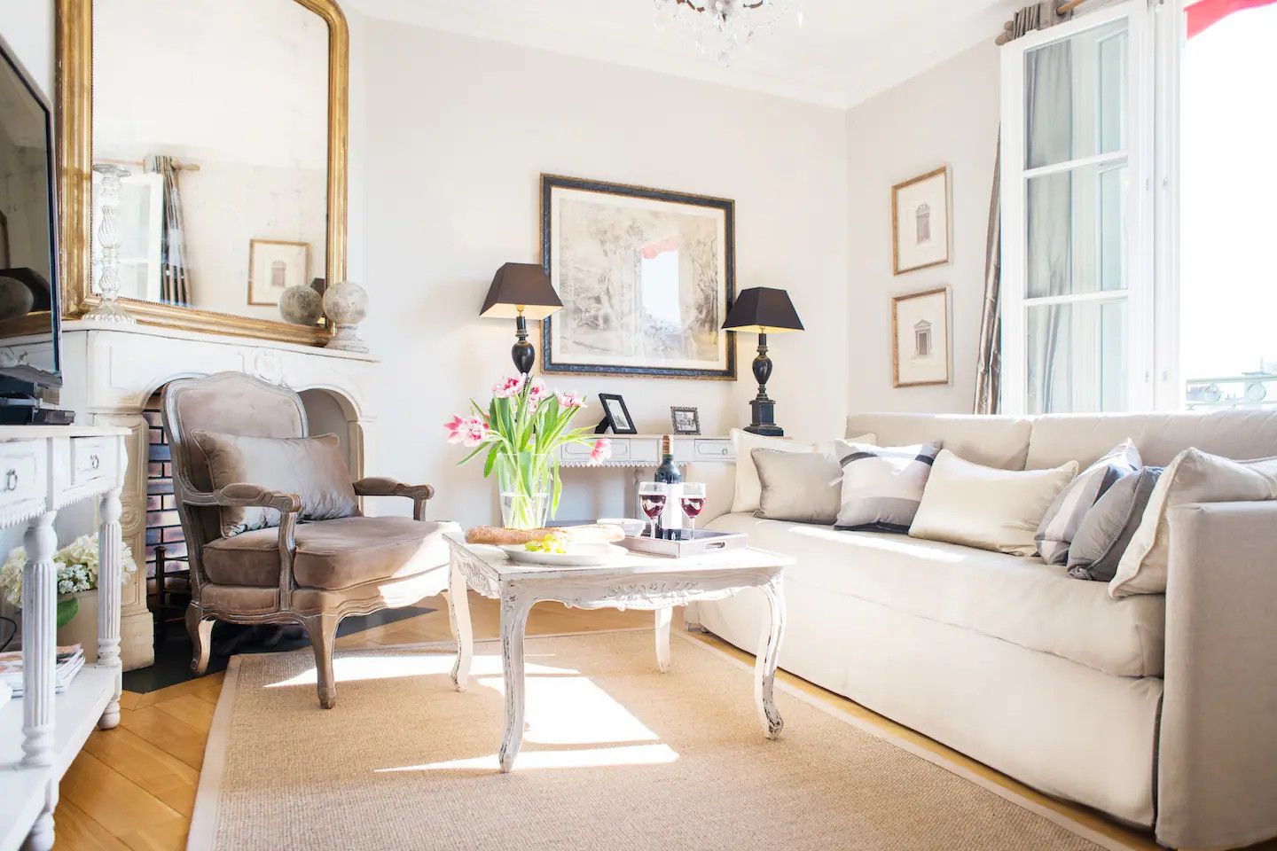 salon appartement classique chic