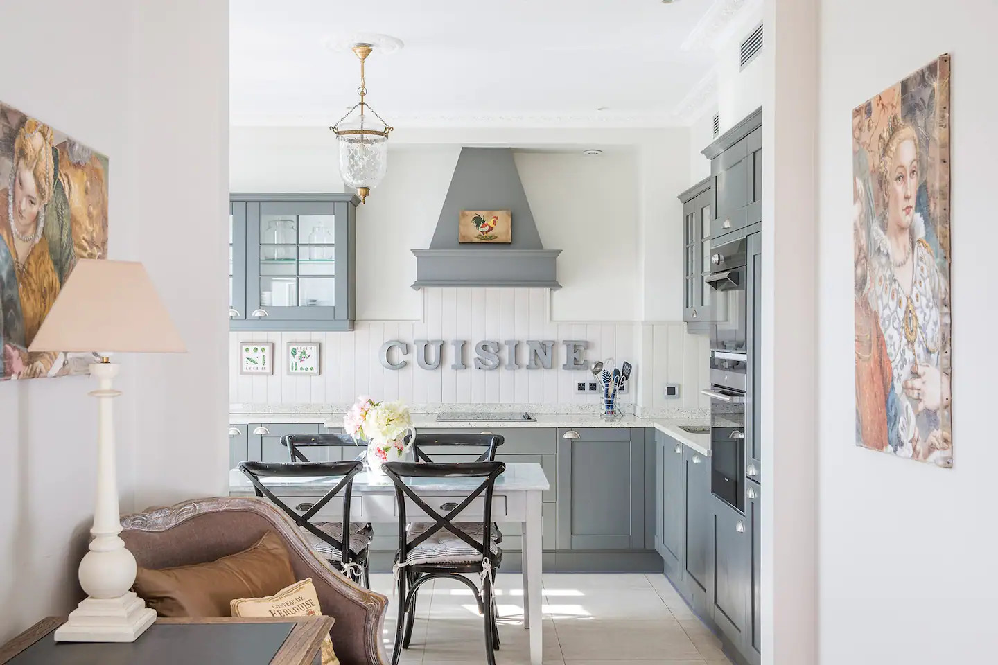 cuisine rustique grise