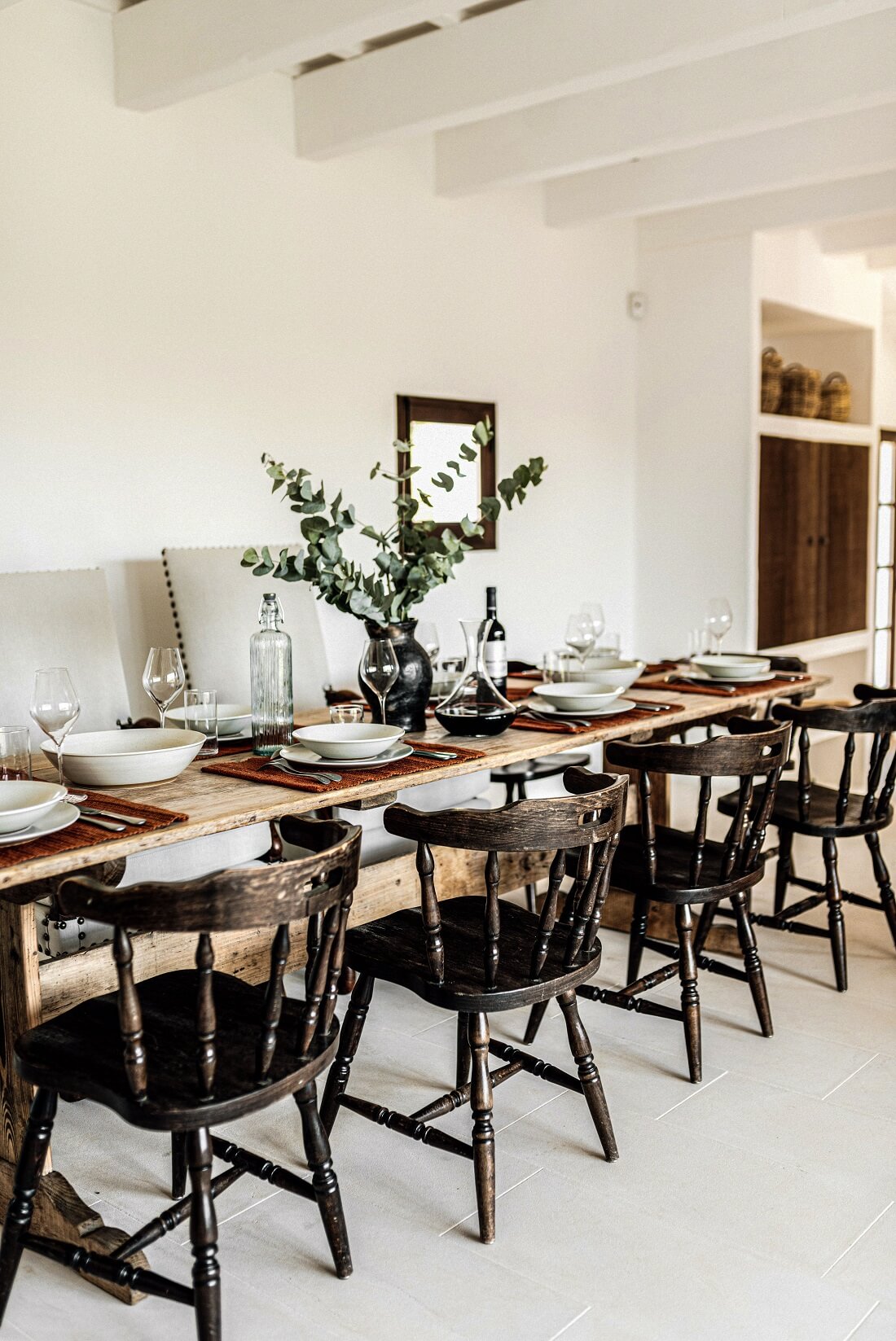 salle à manger décoration rustique chic