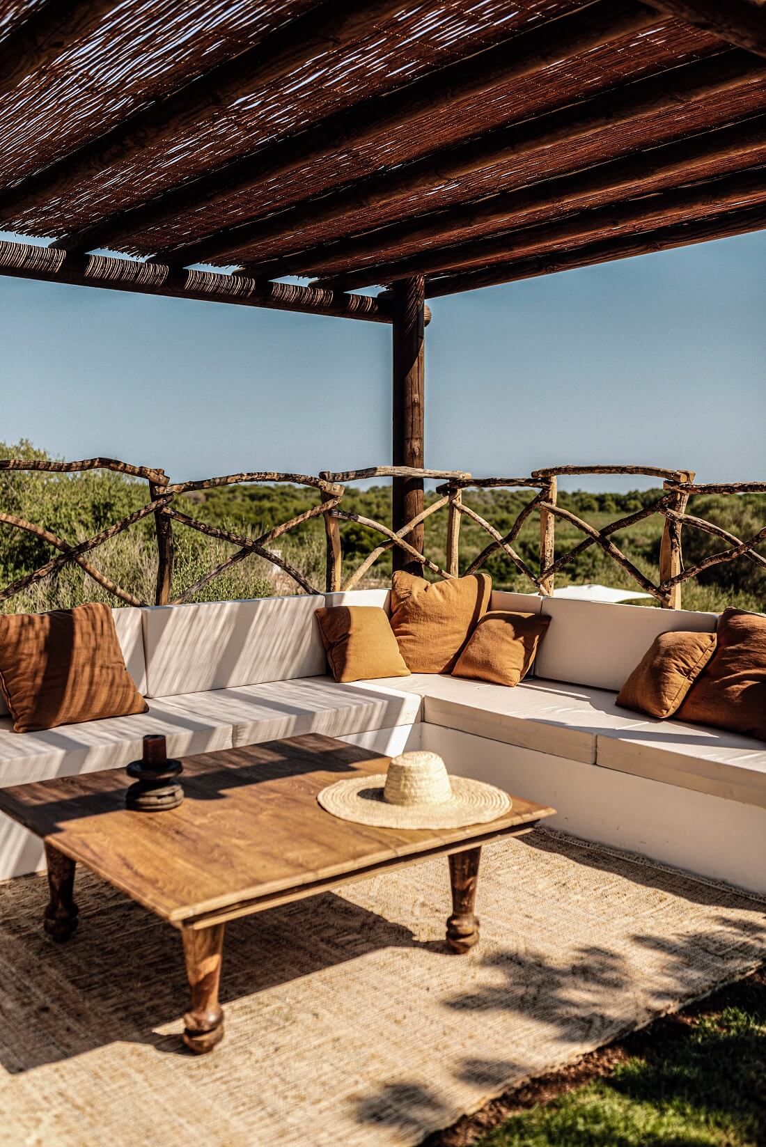terrasse avec pergola en bois