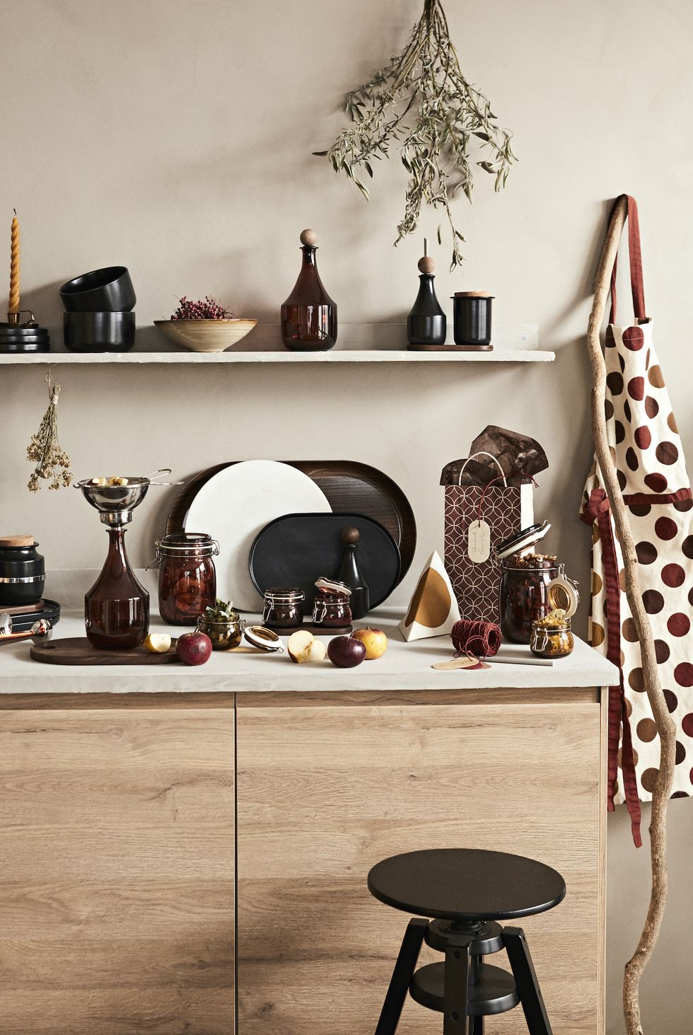 décoration cuisine rustique IKEA KRÖSAMOS 