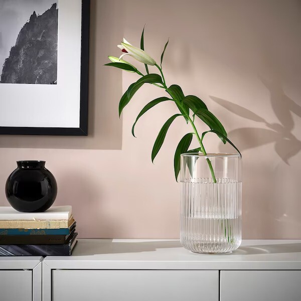 vase en verre strié vase en verre strié