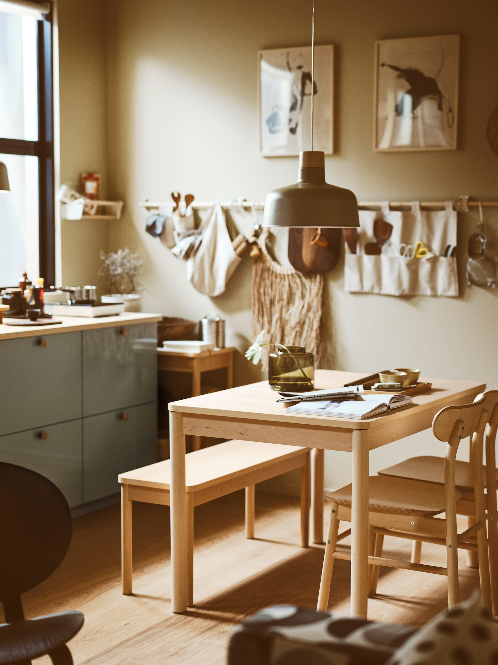 cuisine verte décoration naturelle IKEA