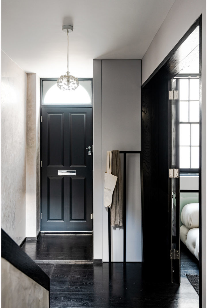 entrée parquet noir