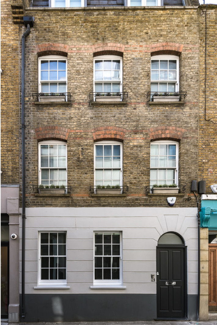 façade maison de ville géorgienne Londres