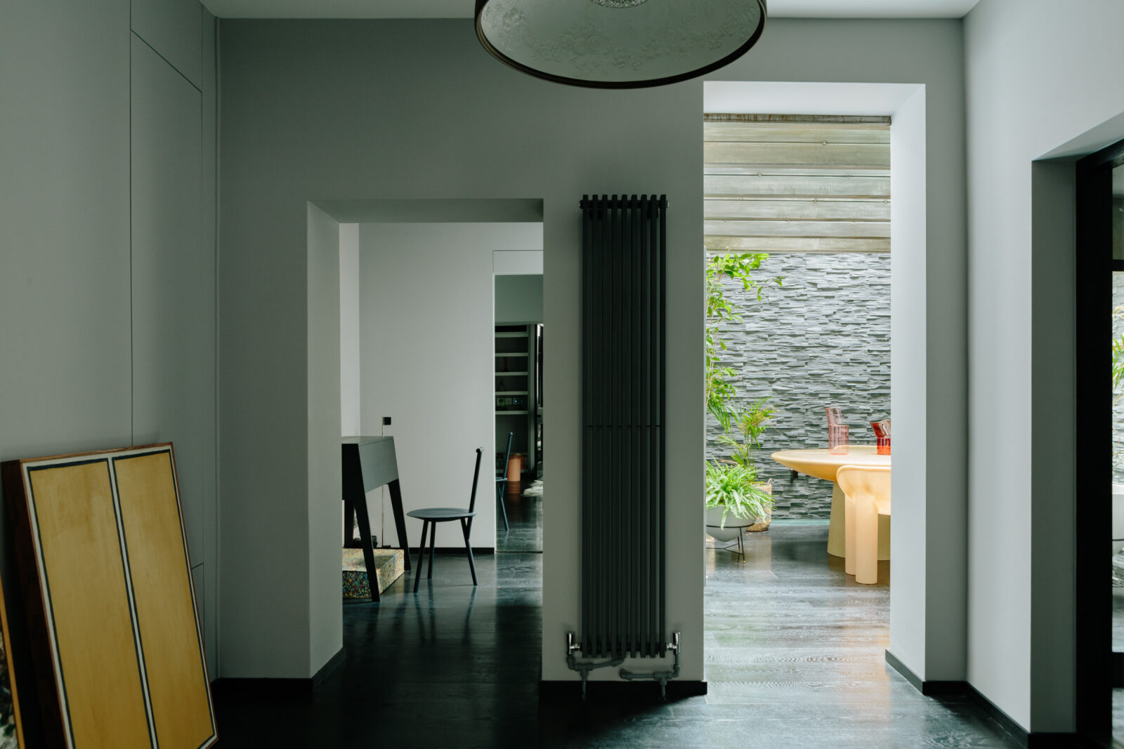 entrée parquet noir
