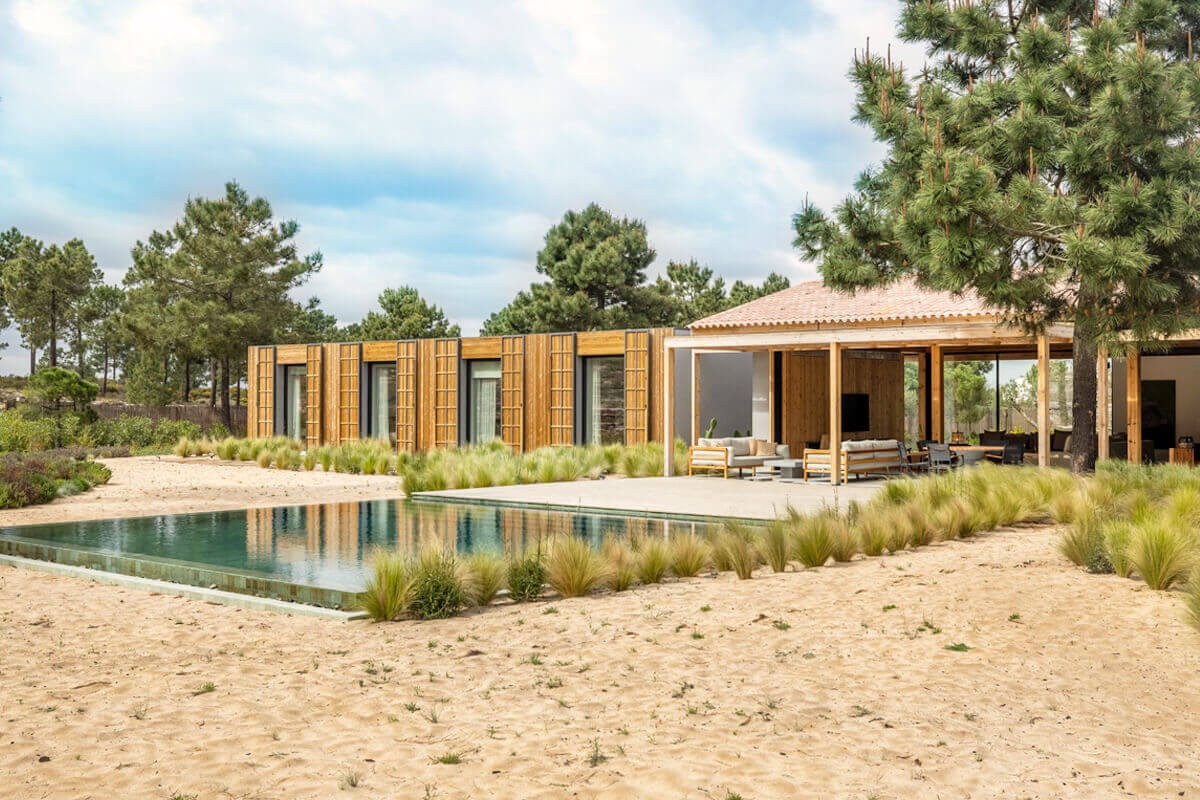 façade maison contemporaine avec piscine Comporta façade maison contemporaine avec piscine Comporta