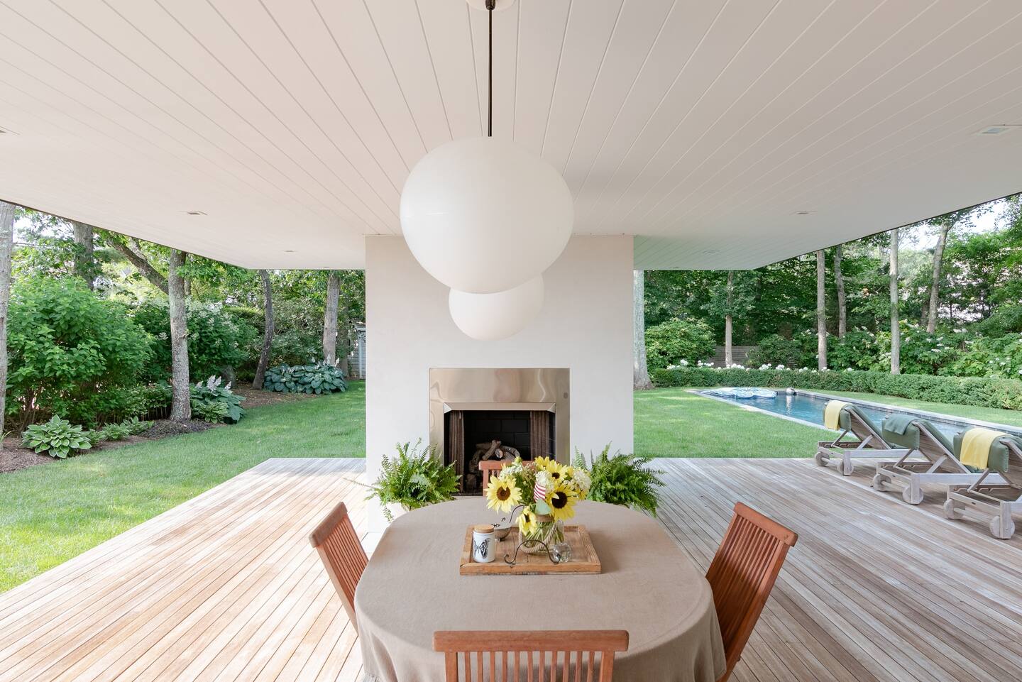 terrasse bois avec cheminée extérieure terrasse bois avec cheminée extérieure