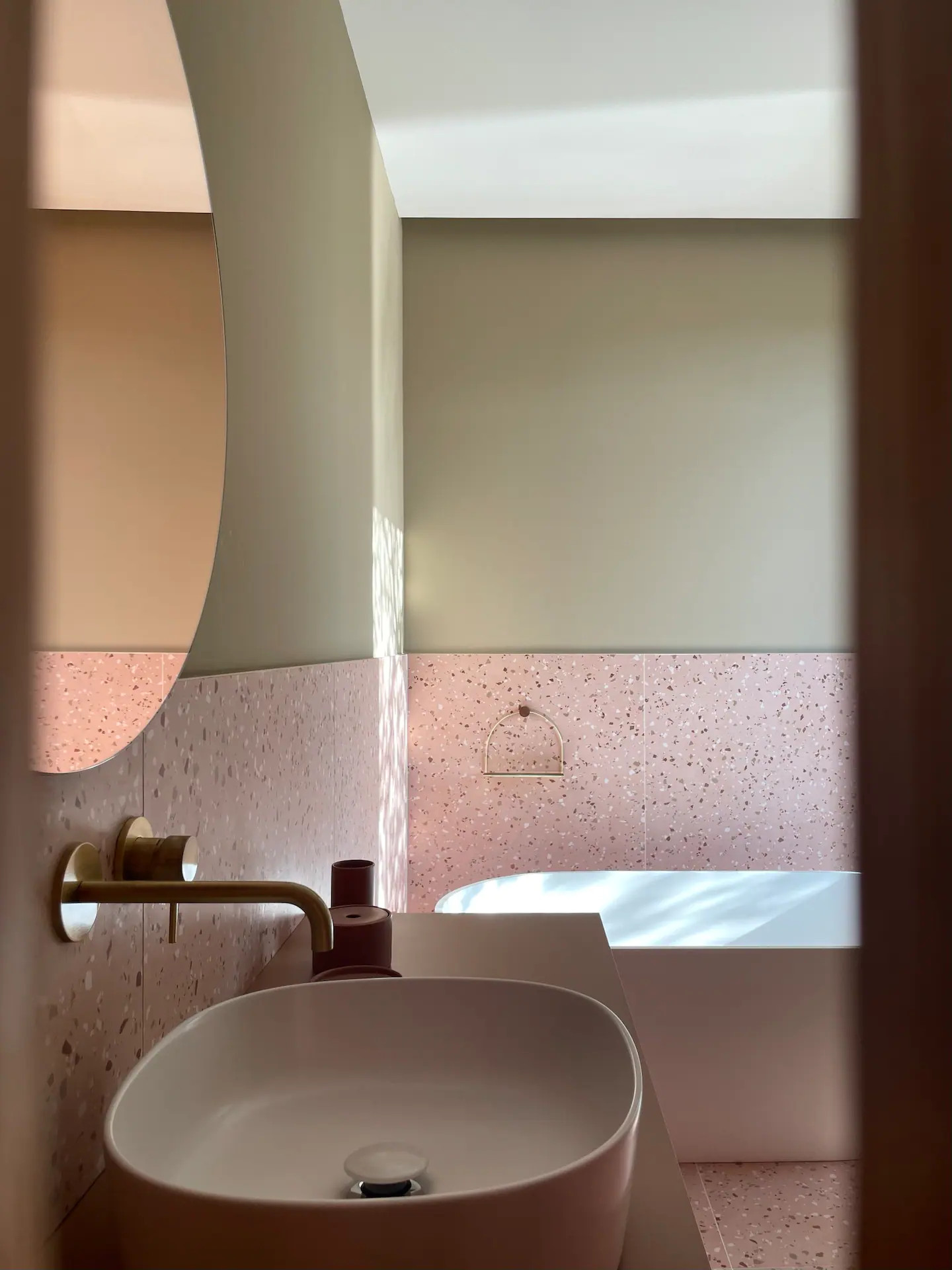 salle de bain design verte et terracotta salle de bain design verte et terracotta