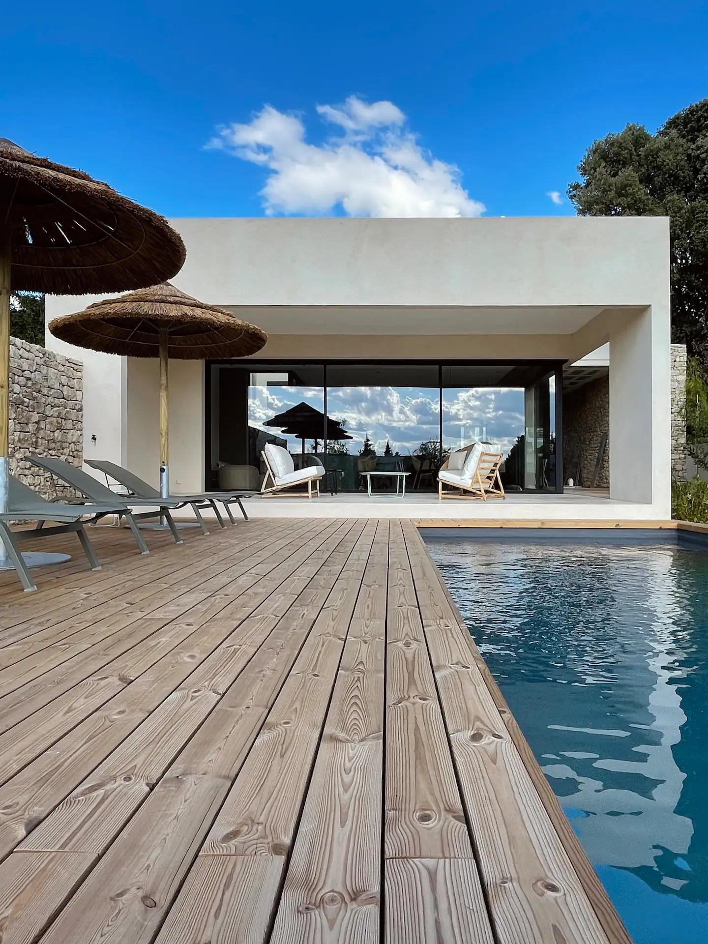 terrasse et piscine maison architecte Villa Contemporelle terrasse et piscine maison architecte Villa Contemporelle