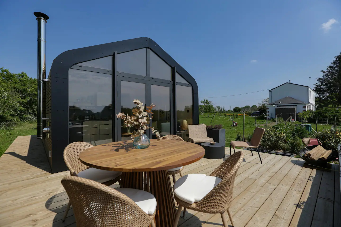 façade tiny house Les P façade tiny house Les P'tits Nids