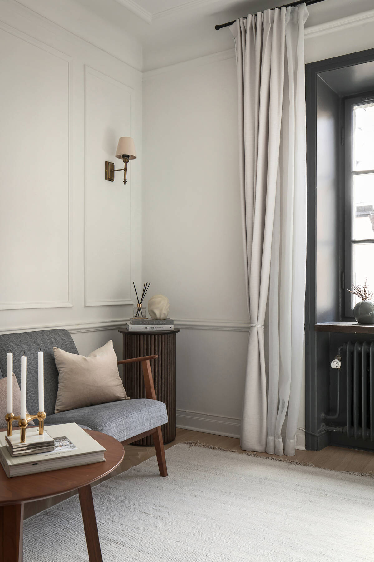 salon studio 30m2 décoration contemporaine