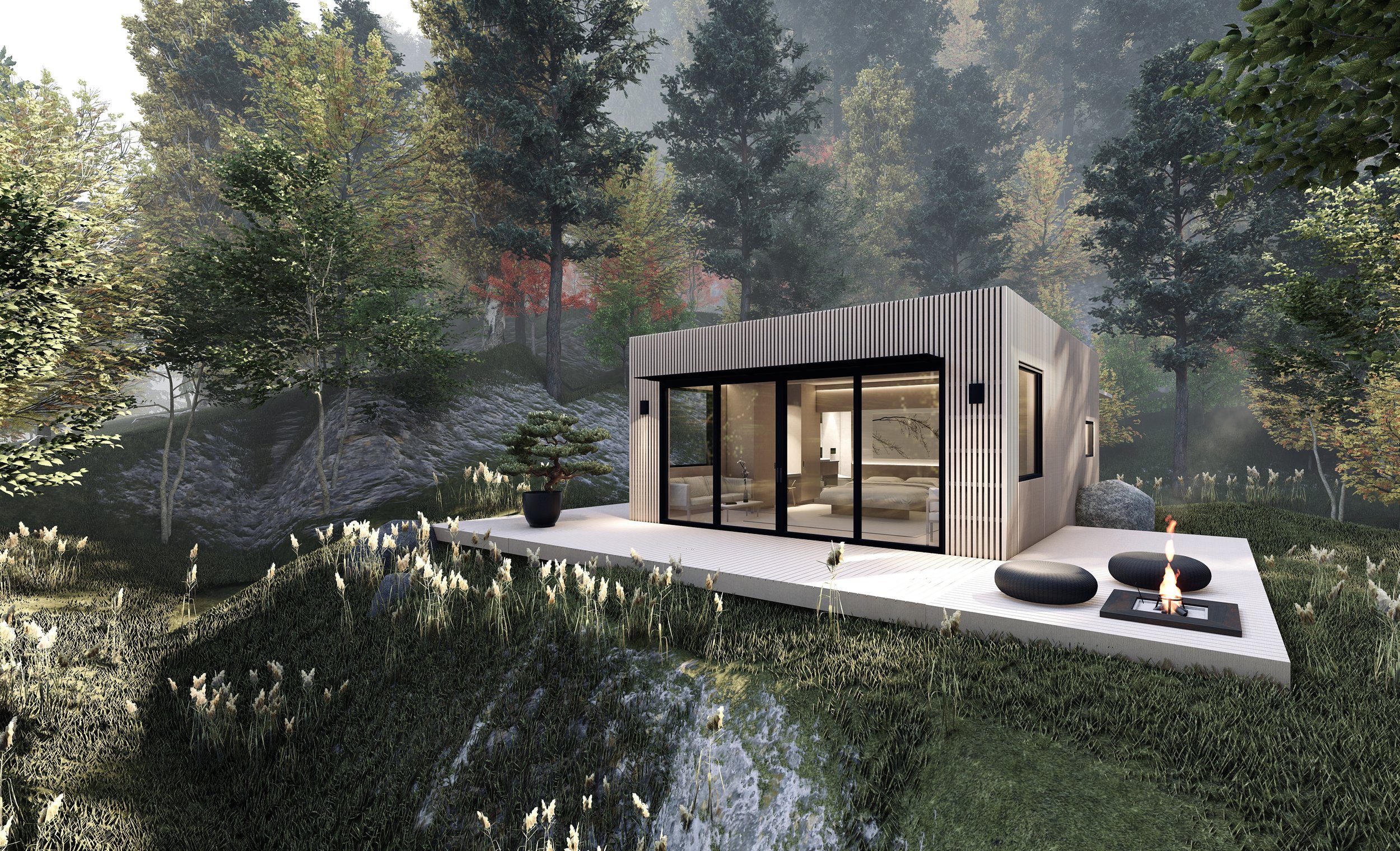 mini maison préfabriquée 45m2 par TOMU