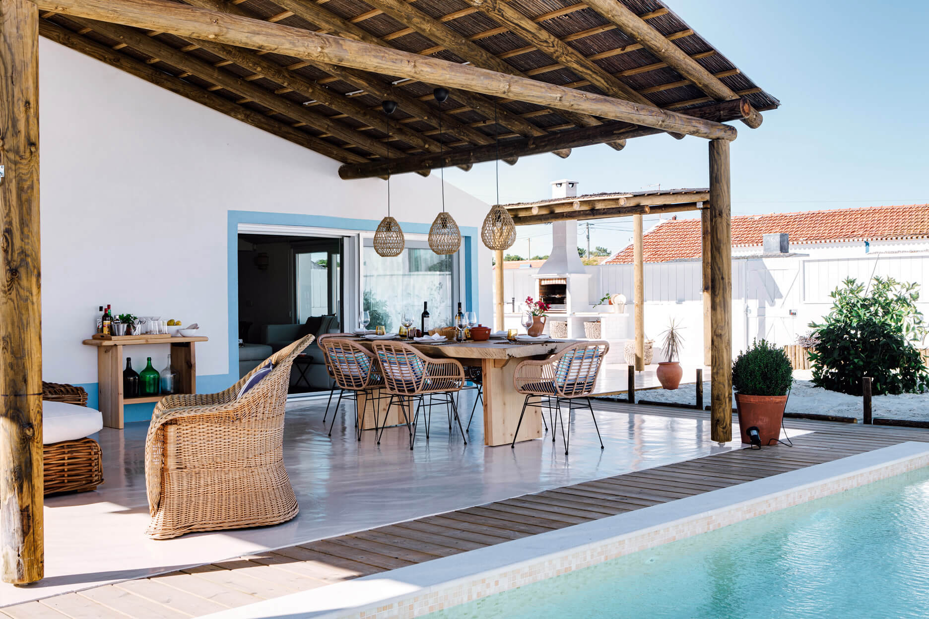 terrasse avec pergola bois et piscine terrasse avec pergola bois et piscine