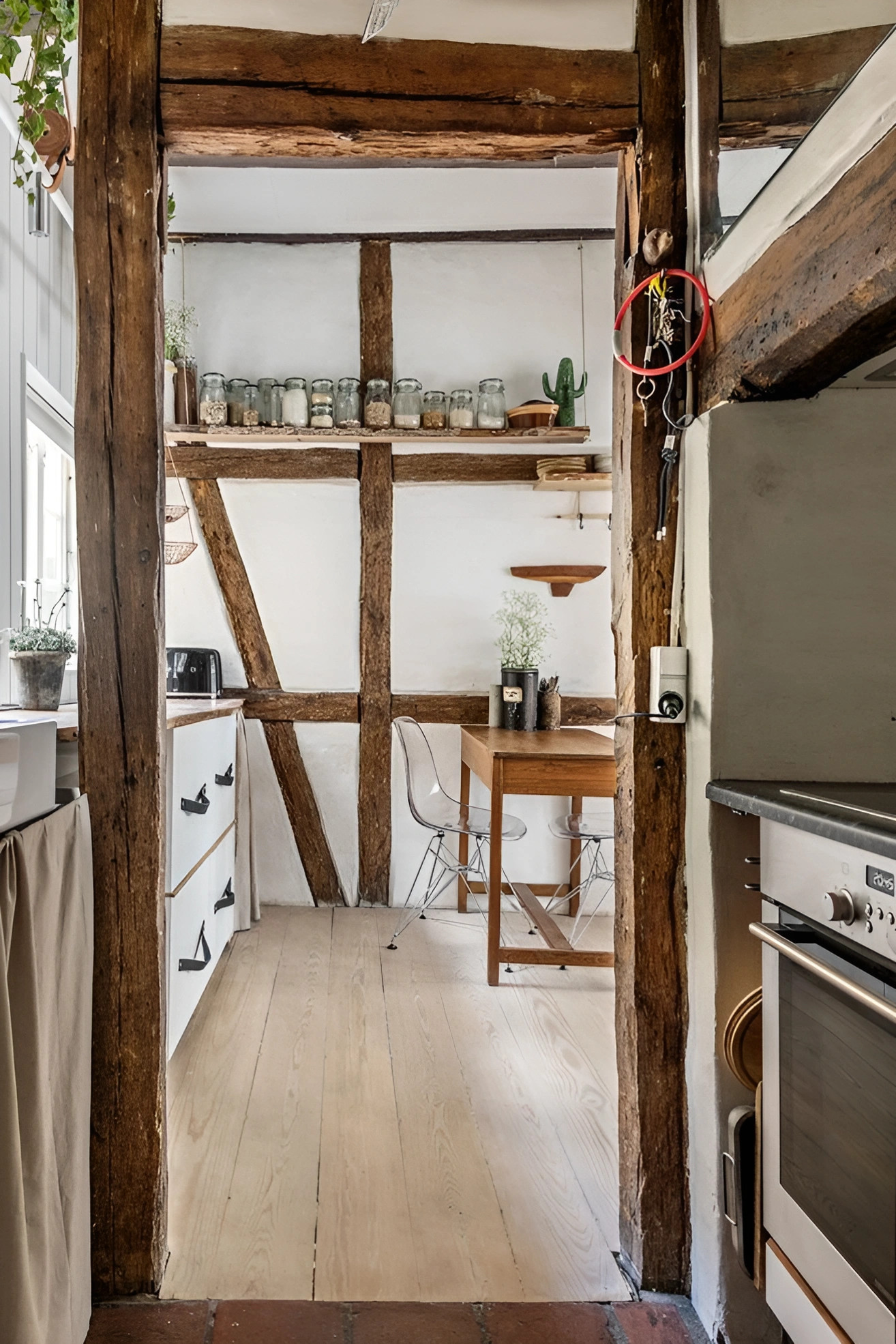 cuisine poutres et colombages mini loft