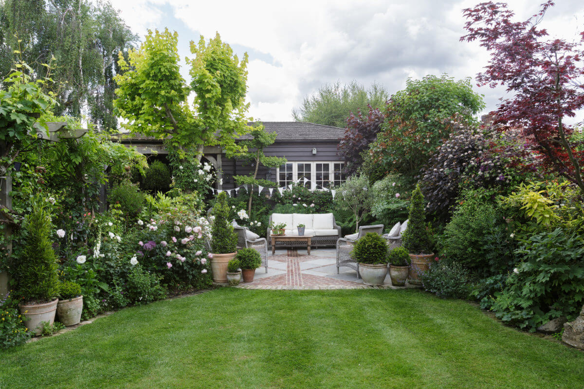 jardin anglais avec pelouse jardin anglais avec pelouse
