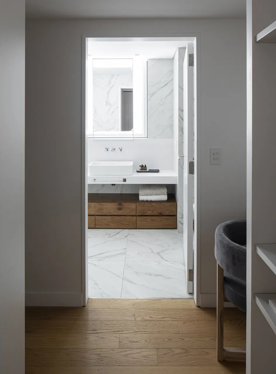 salle de bain marbre décoration design