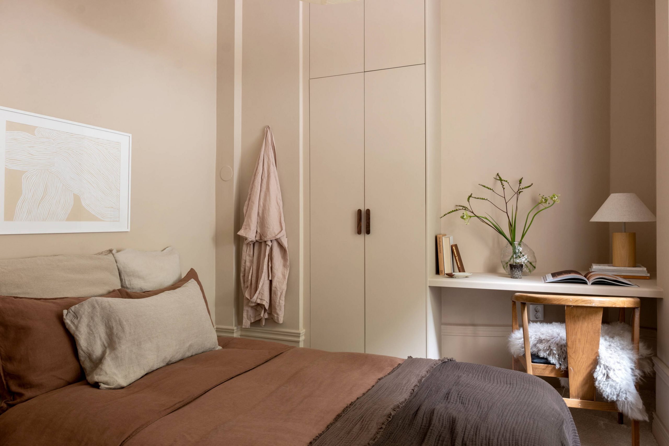 chambre décoration contemporaine terracotta
