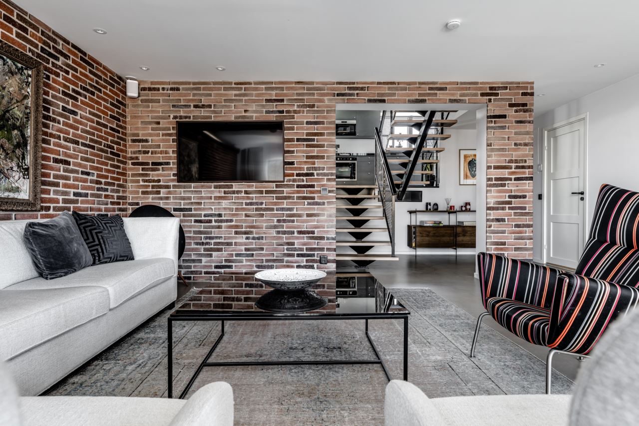 salon loft murs de briques salon loft murs de briques