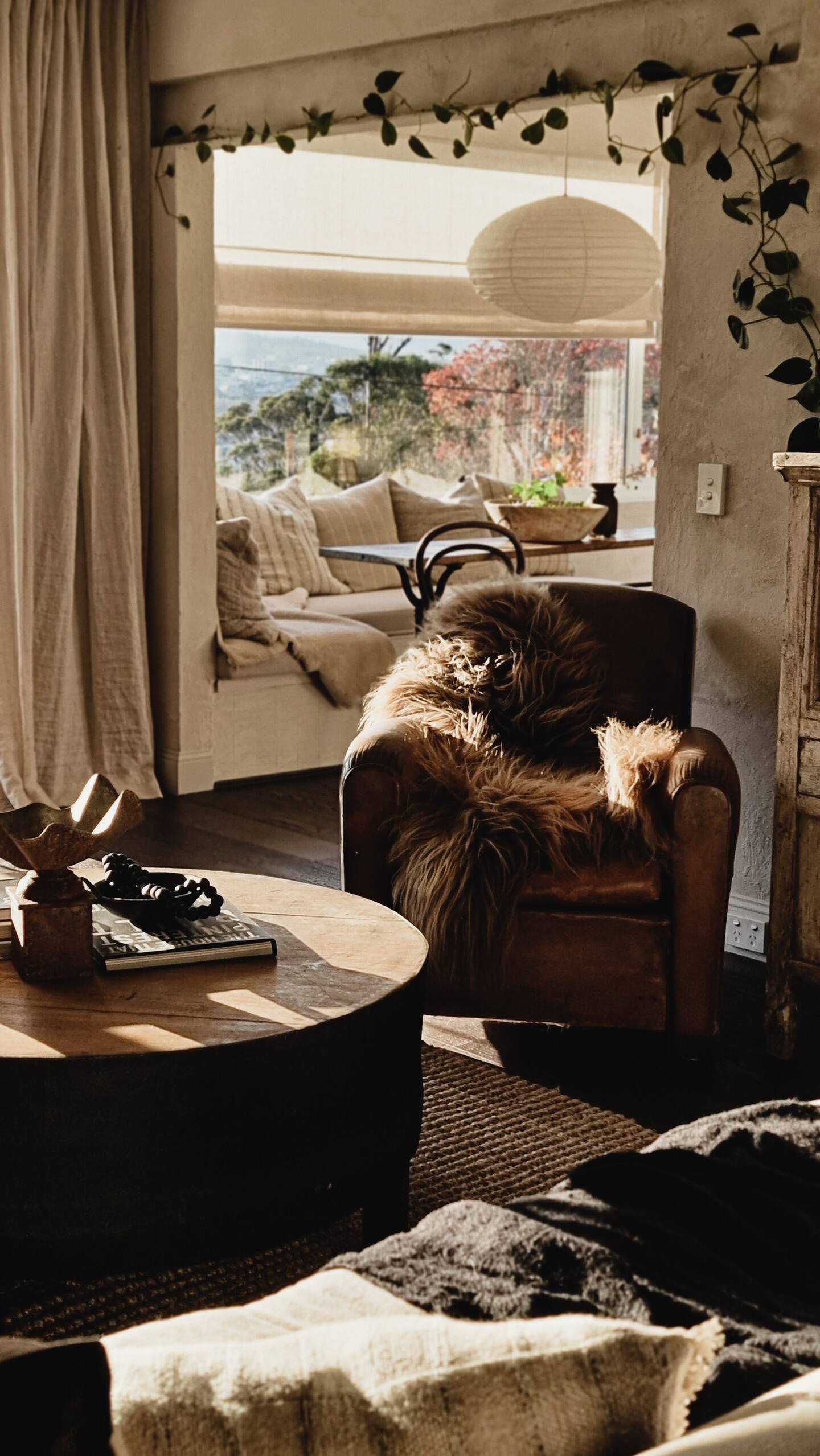 salon avec fauteuil club cuir