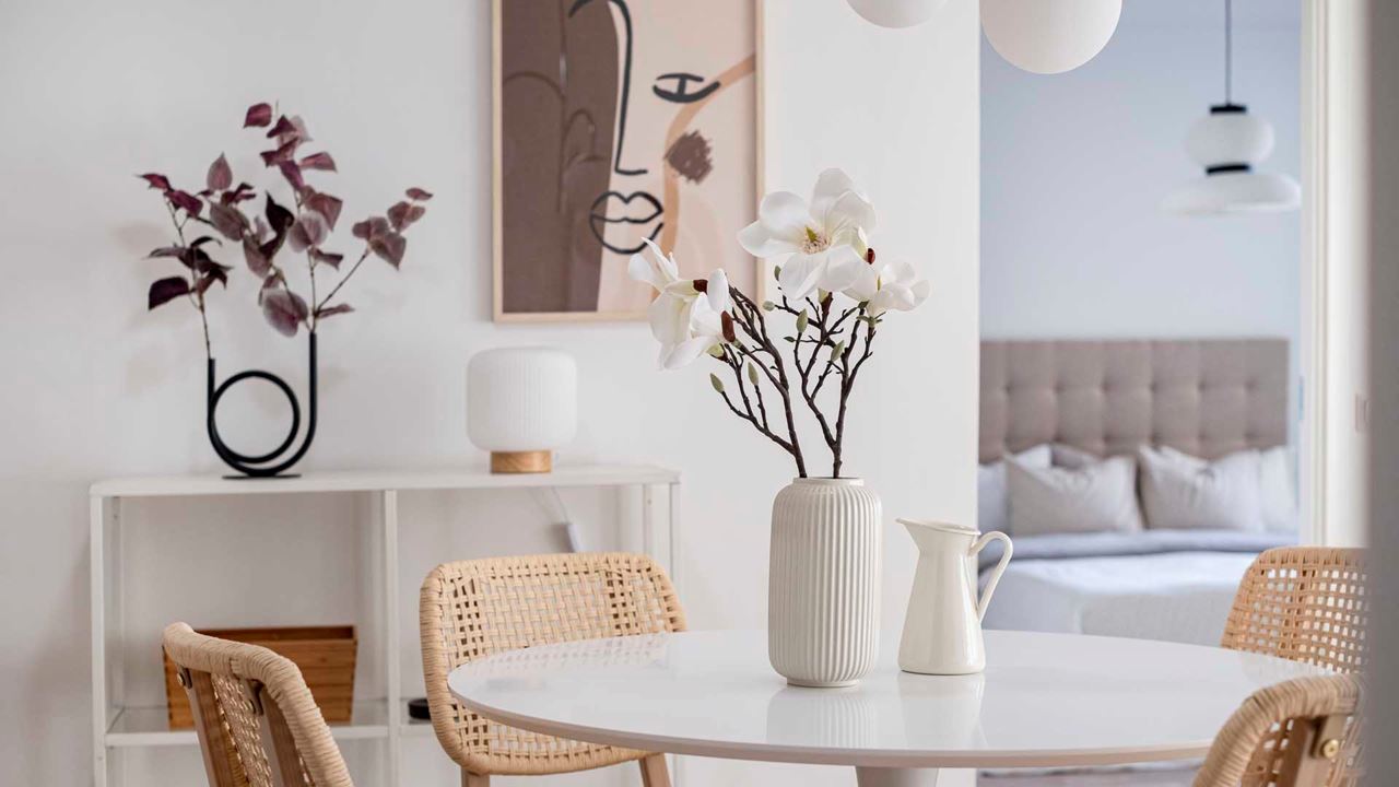 salle à manger décoration Japandi