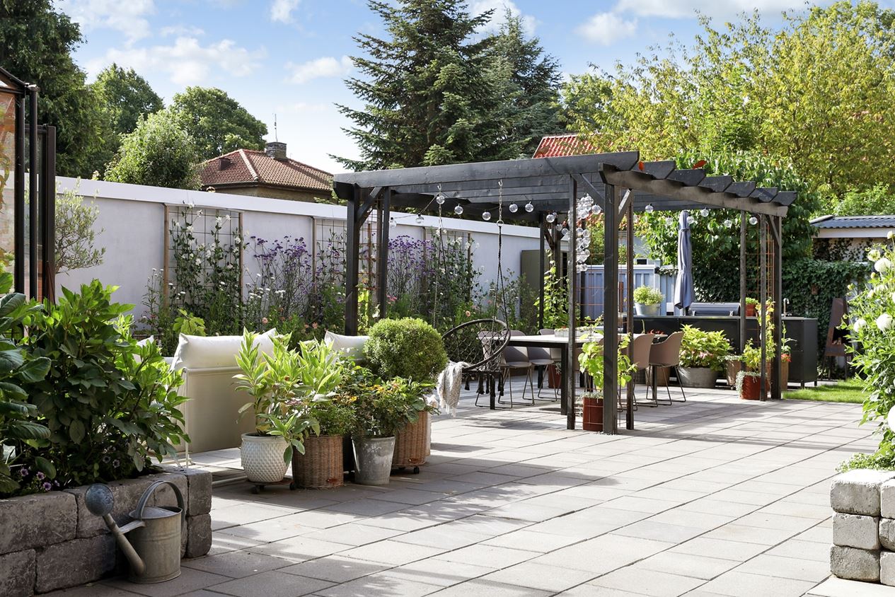jardin avec pergola bois jardin avec pergola bois