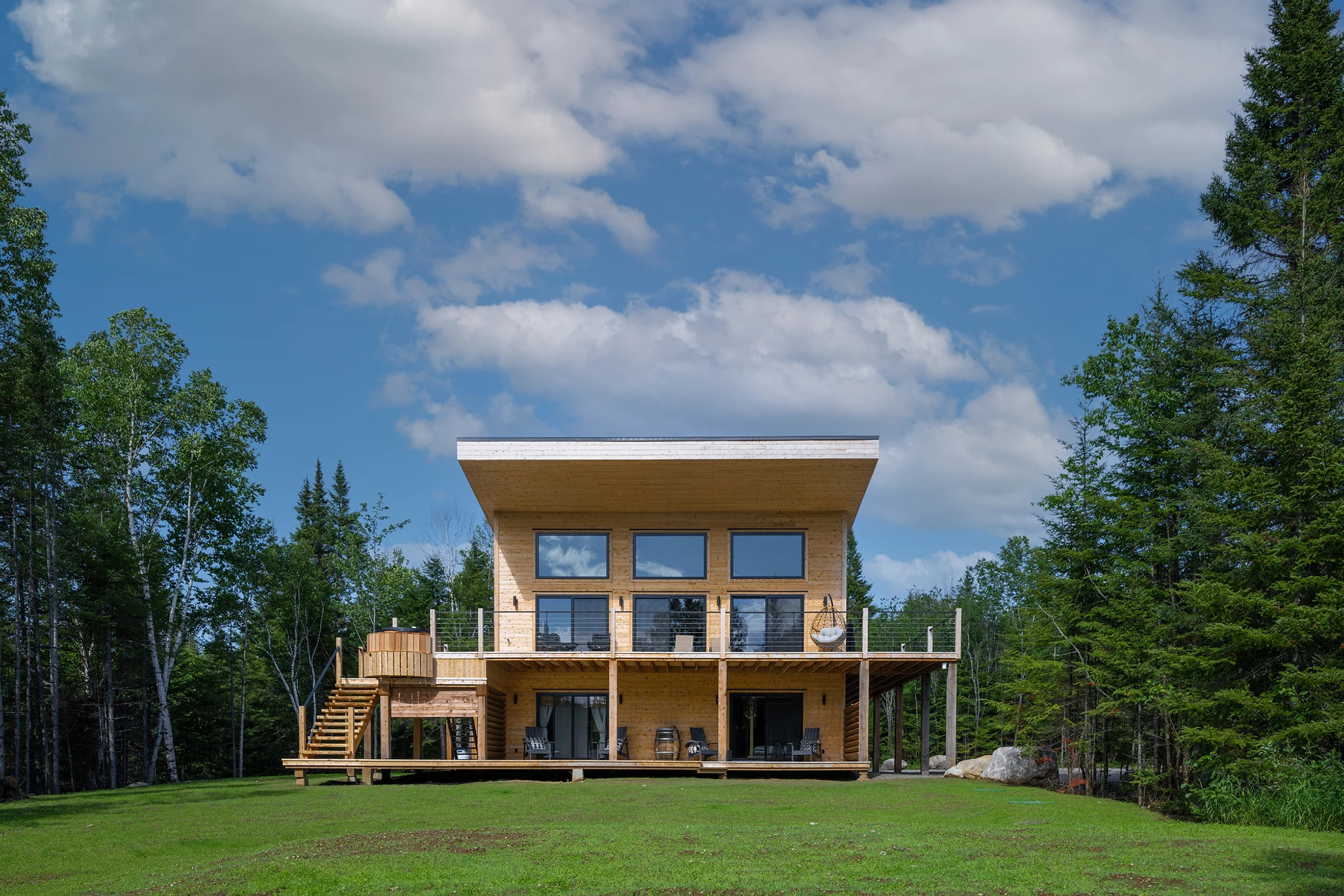 maison en bois chalet le Tipee Canada maison en bois chalet le Tipee Canada