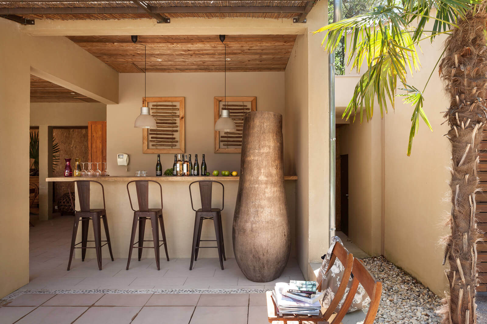 terrasse abritée avec bar maison provençale contemporaine terrasse abritée avec bar maison provençale contemporaine