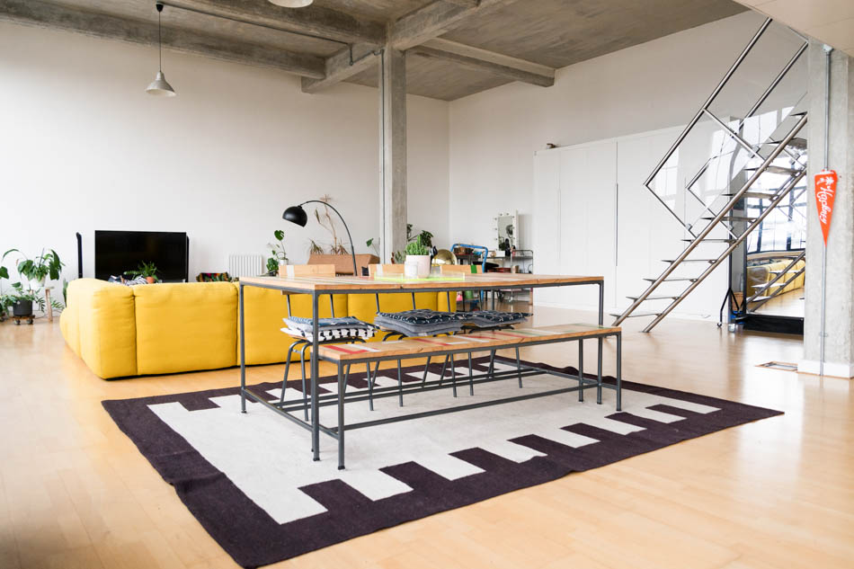 salon et salle à manger loft Londres