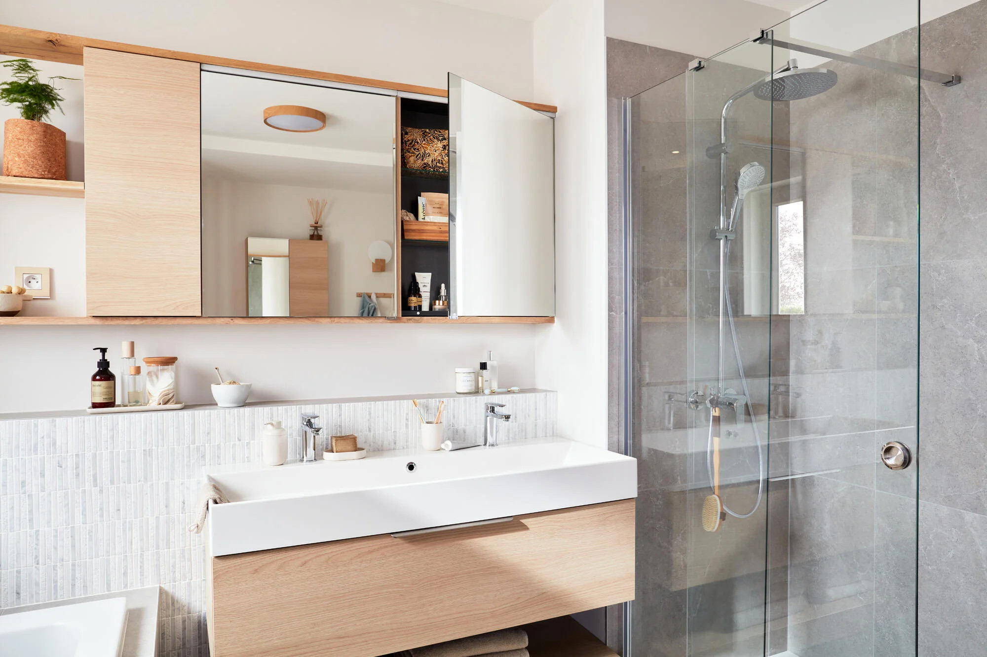 salle de bain chêne design salle de bain chêne design
