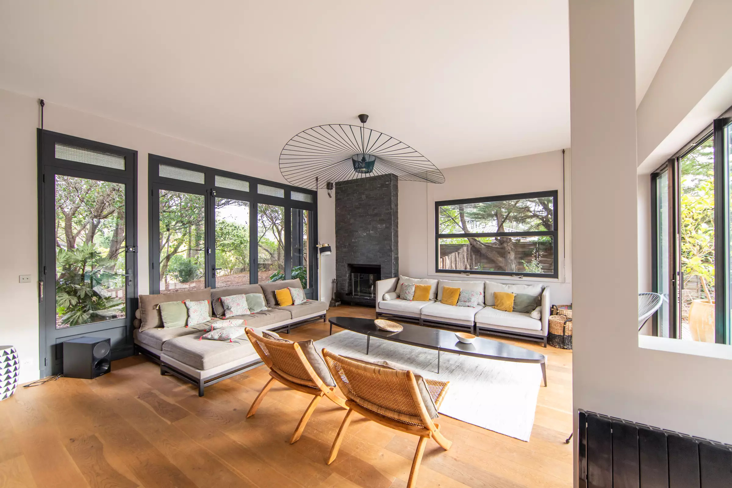 salon maison architecte villa Neutra Le Cap Ferret