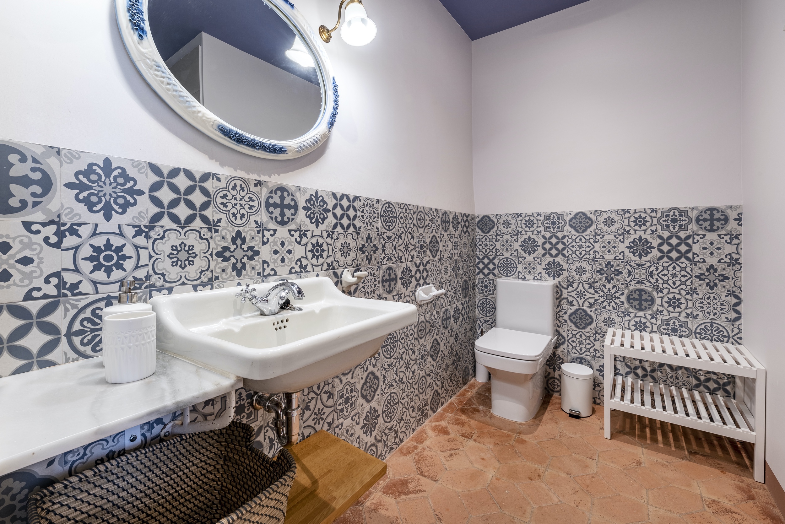 salle de bain décoration rustique bleue salle de bain décoration rustique bleue