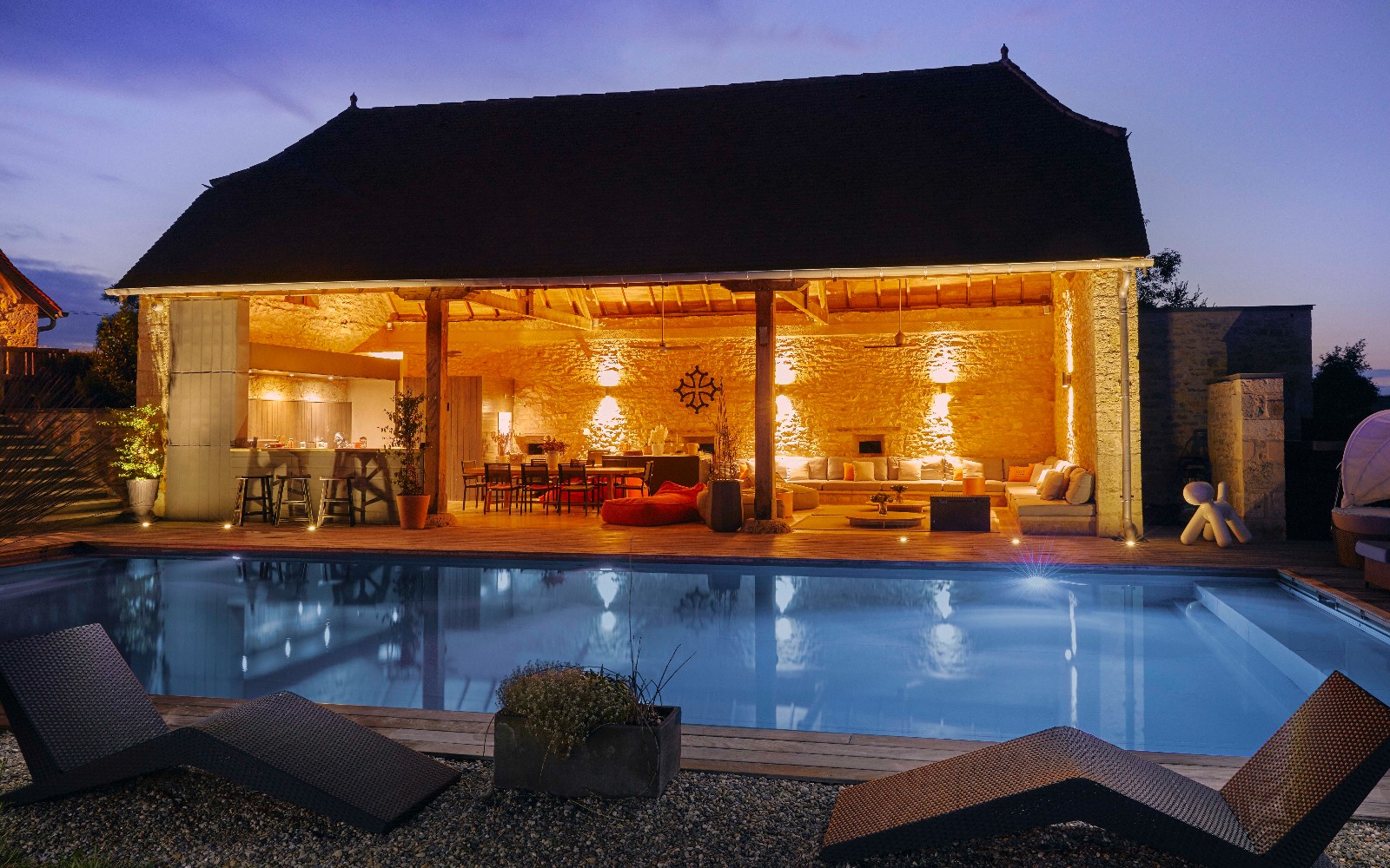 grange en pierres pool house "les maisons d grange en pierres pool house "les maisons d'en face"