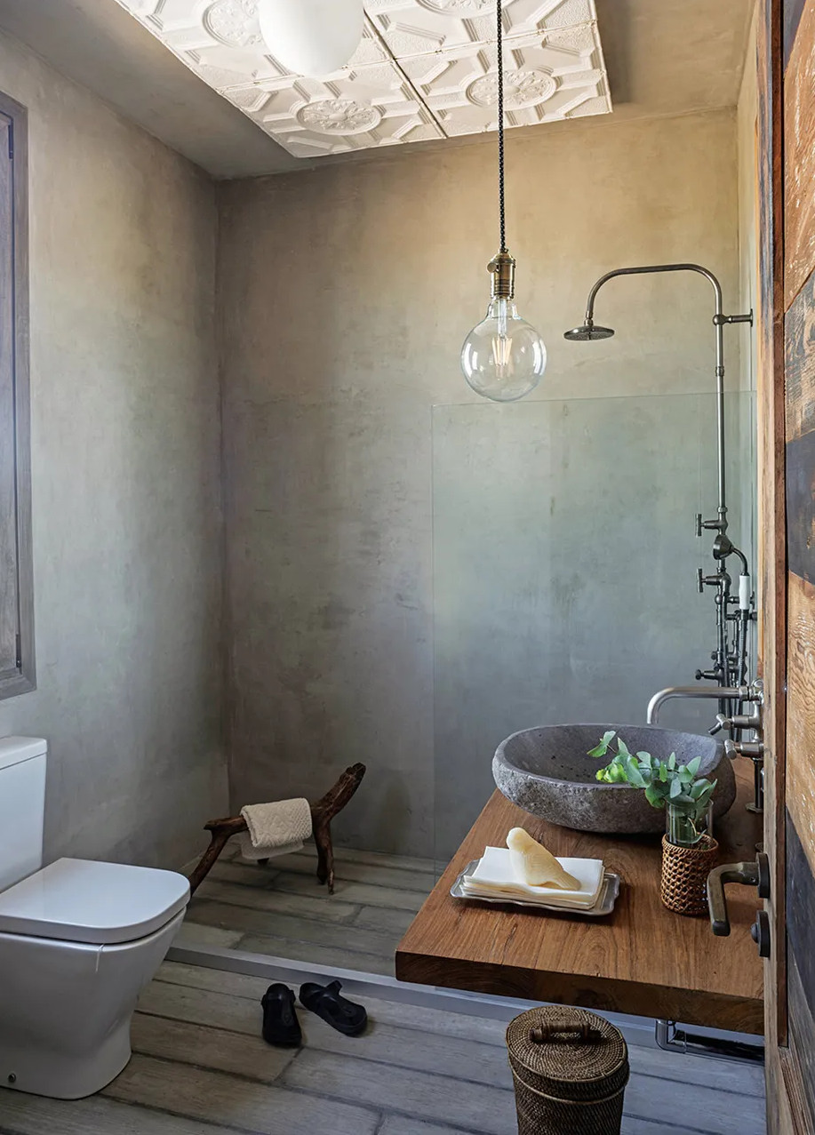salle de bain béton et bois salle de bain béton et bois