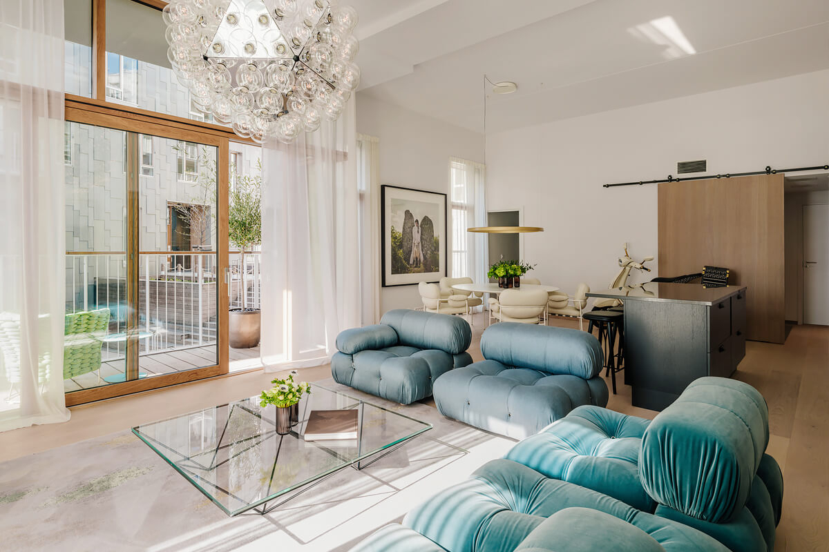 Un appartement épuré et contemporain sur le fjord à Oslo