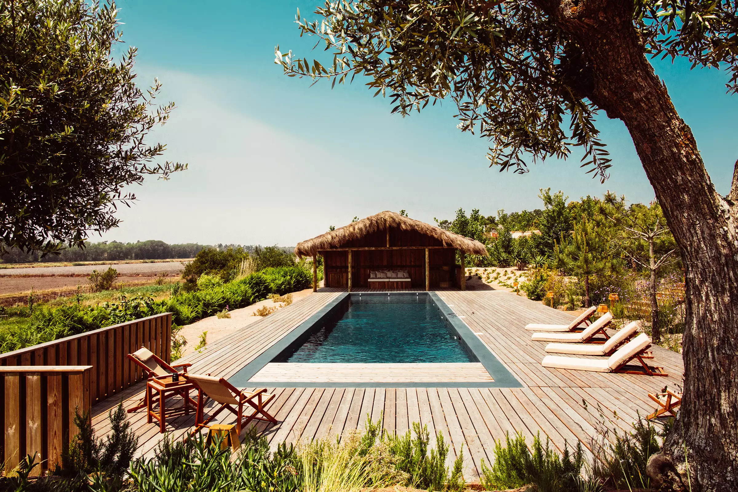 piscine avec pool house