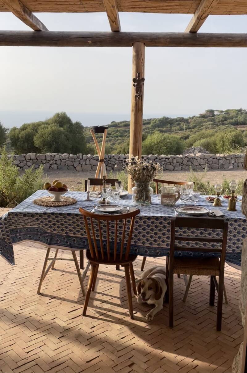 terrasse avec pergola bois Lu Cannicsioni terrasse avec pergola bois Lu Cannicsioni