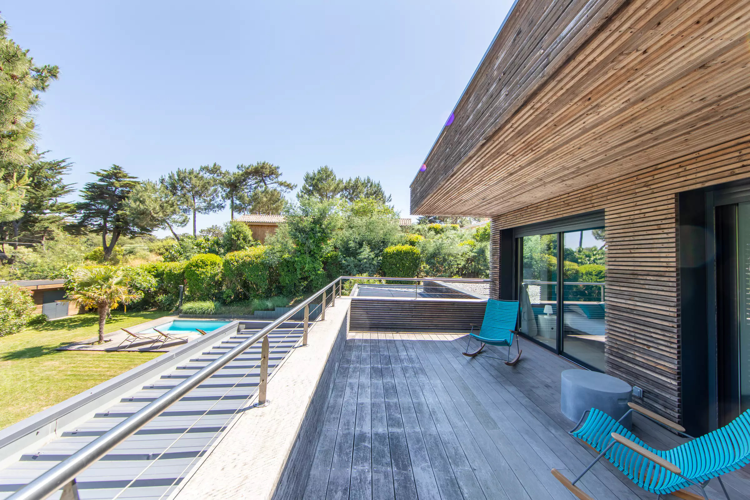 terrasse maison en bois le Cap Ferret terrasse maison en bois le Cap Ferret
