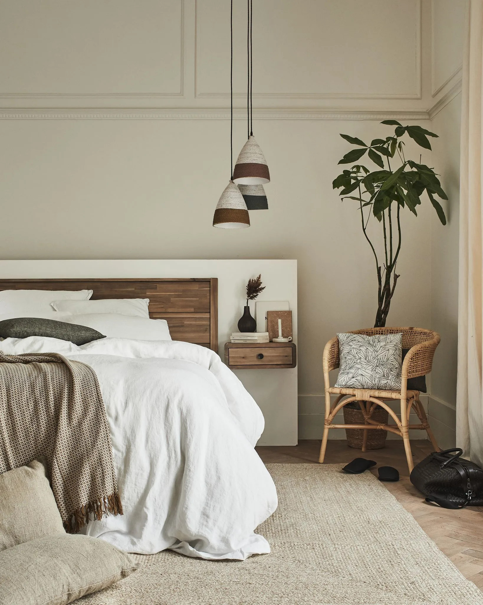 chambre rustique chic