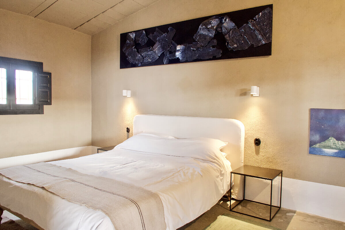 chambre maison rustique