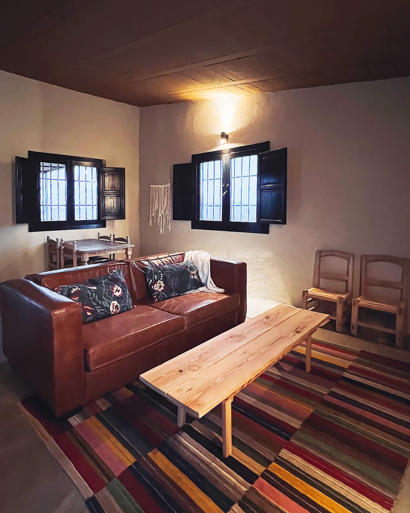 salon maison rustique