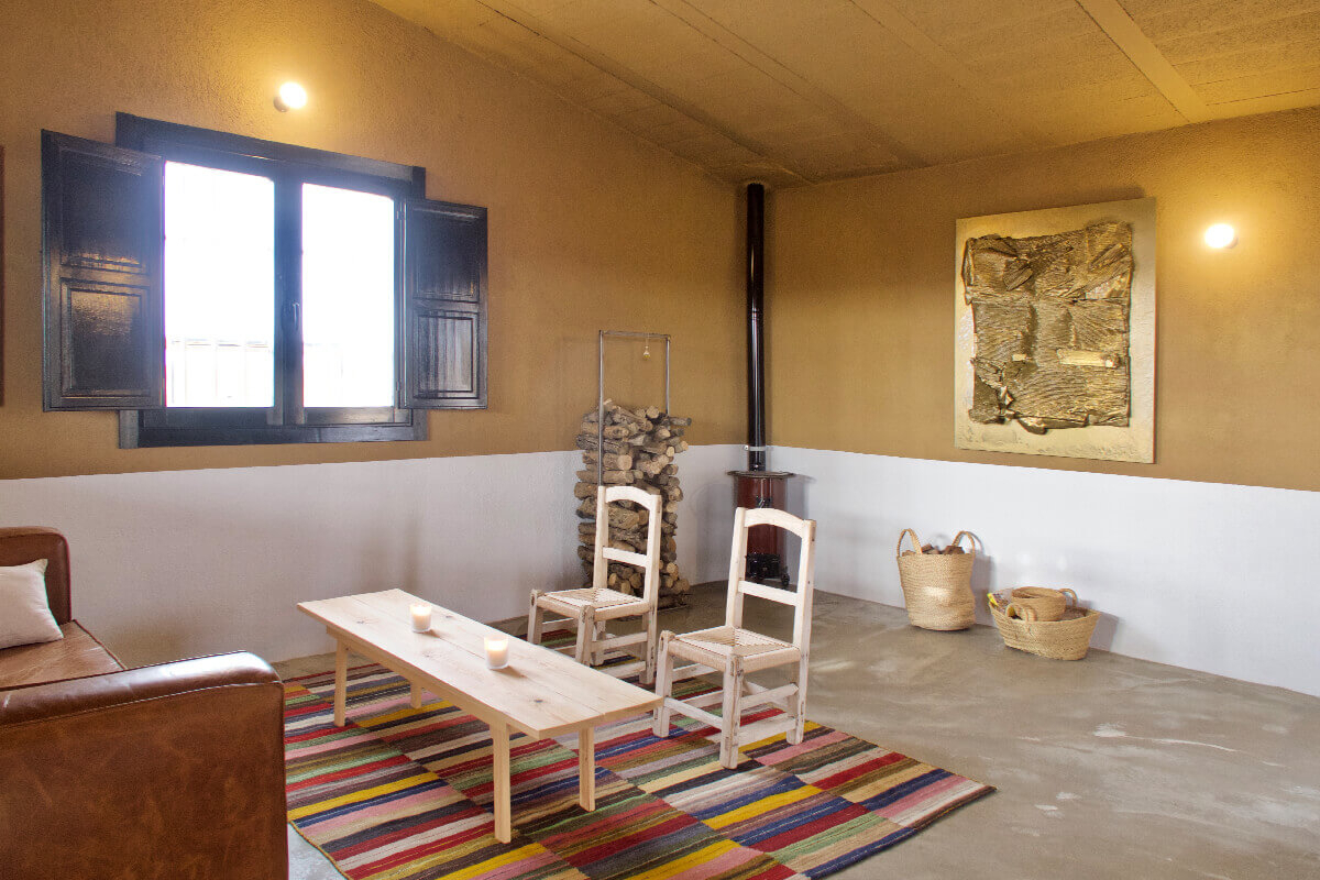 salon maison rustique