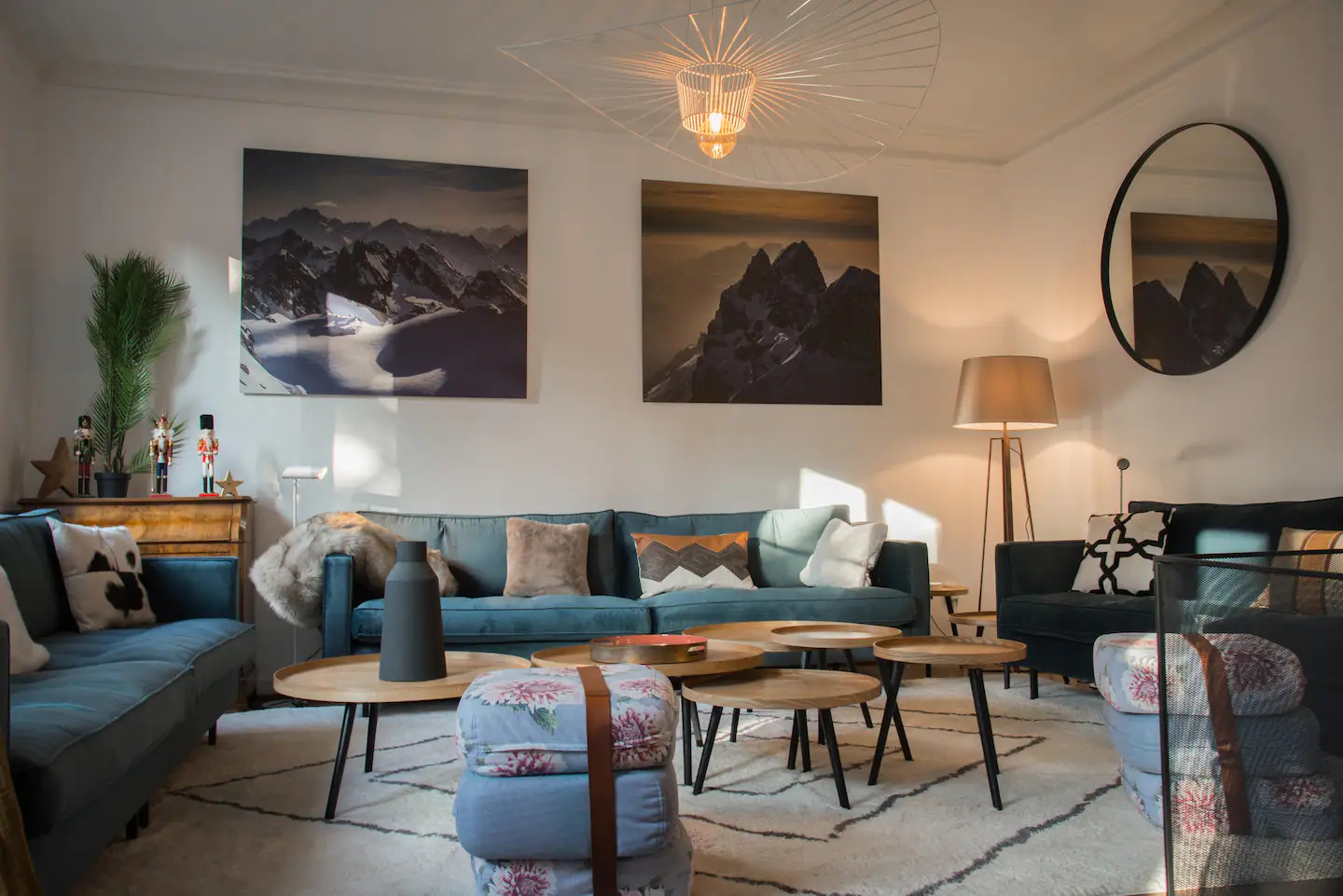 salon décoration contemporaine maison rénovée