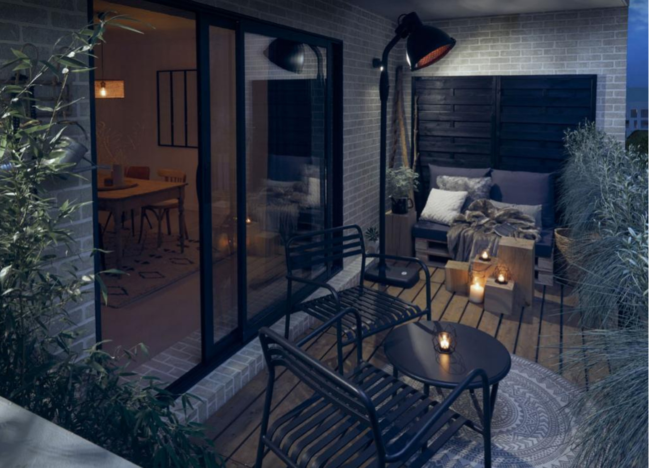 balcon aménagé en style industriel balcon aménagé en style industriel