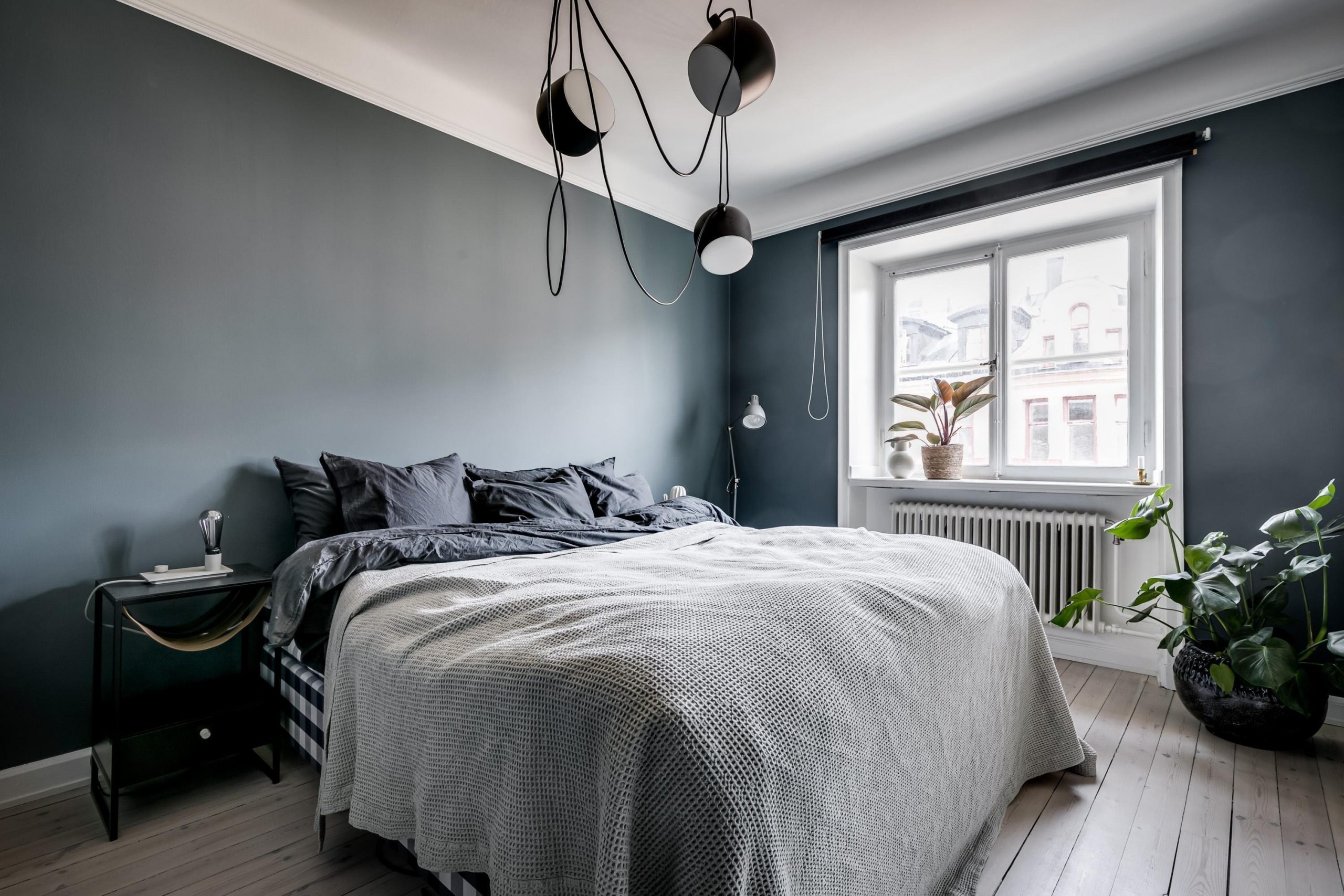 chambre bleue décoration design