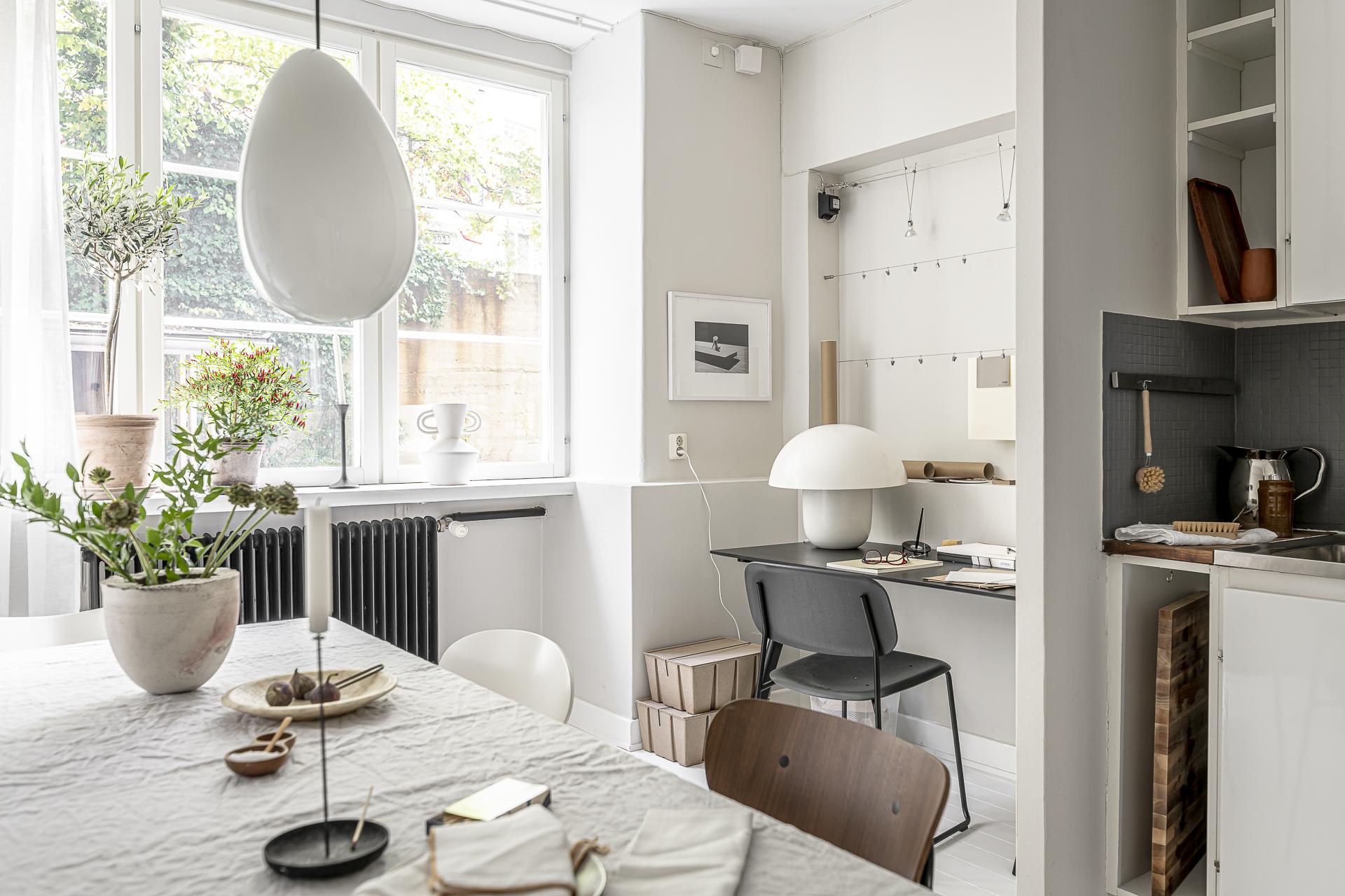 cuisine avec espace bureau